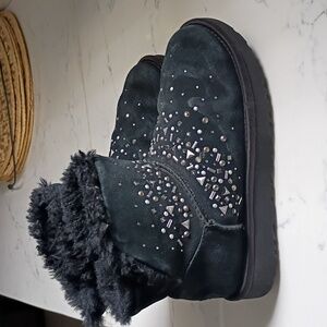 UGG  Black Sparkle Boots Women's